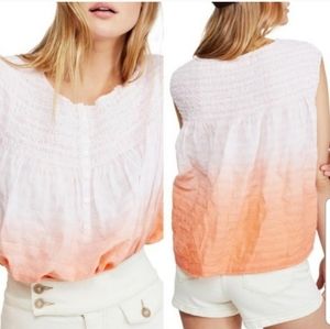 Free People Little Bit Of Something Top Pink